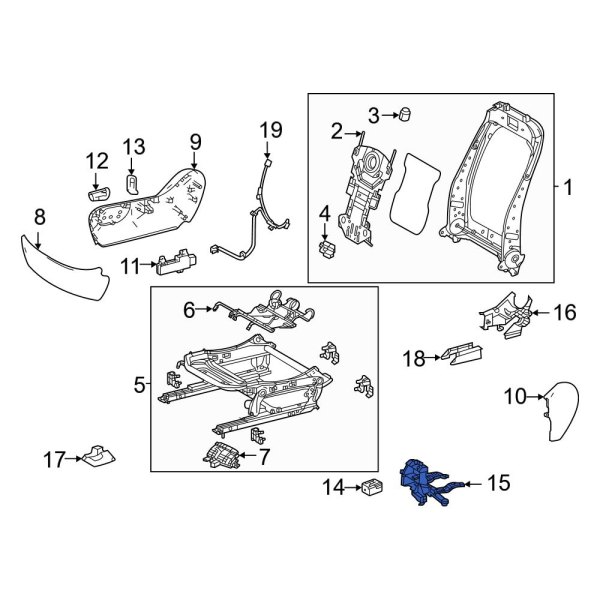 Power Seat Wiring Harness Bracket