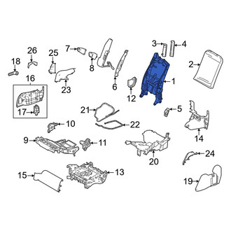 Toyota OE - Center Right Seat Back Frame