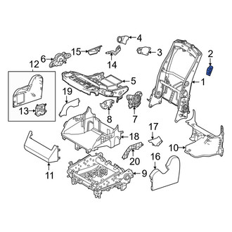 Toyota OE - Center Seat Belt Anchor Plate Cover