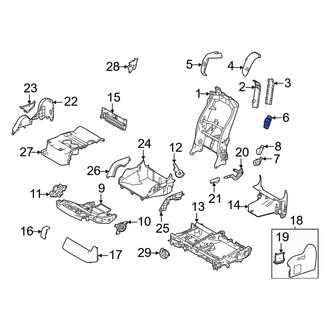 Toyota OE - Center Seat Belt Anchor Plate Cover