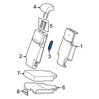 Toyota OE - Center Outer Seat Back Cushion Cover