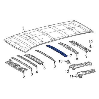 Toyota OE - Center Rear Roof Panel Reinforcement