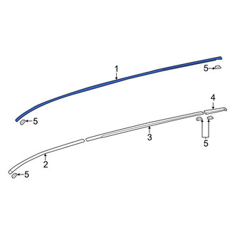 Toyota OE - Right Roof Drip Molding