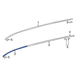 Toyota OE - Front Right Roof Drip Molding