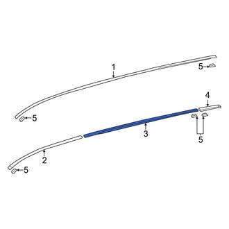 Toyota OE - Center Roof Drip Molding