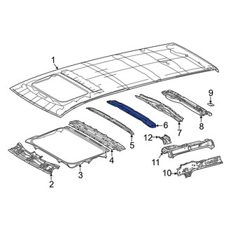 Toyota OE - Center Rear Roof Panel Reinforcement