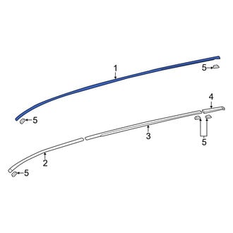 Toyota OE - Left Roof Drip Molding