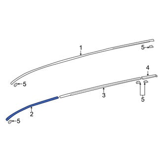 Toyota OE - Front Right Roof Drip Molding