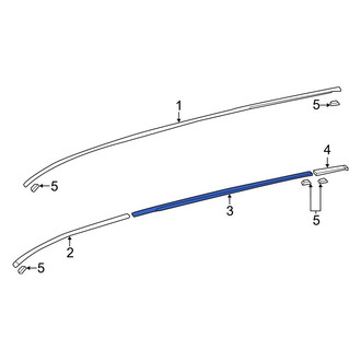 Toyota OE - Center Roof Drip Molding