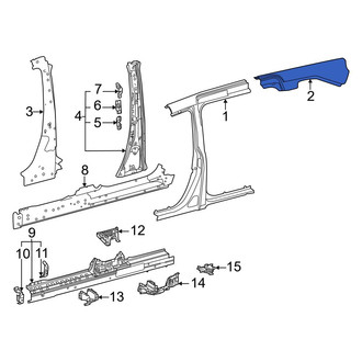 Toyota OE - Center Left Roof Side Rail
