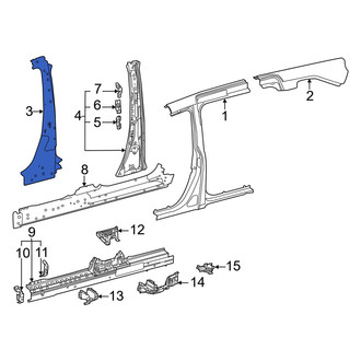 Toyota OE - Left Body B-Pillar Reinforcement