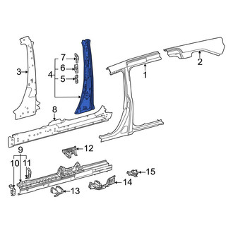 Toyota OE - Left Inner Body B-Pillar