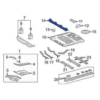 Toyota OE - Center Floor Pan Crossmember