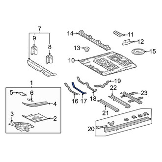 Toyota OE - Lower Floor Pan Bracket