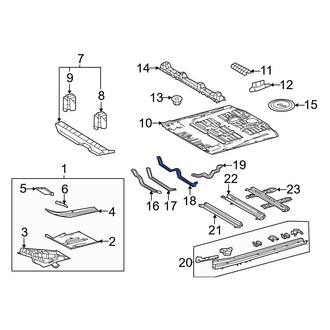 Toyota OE - Lower Floor Pan Bracket