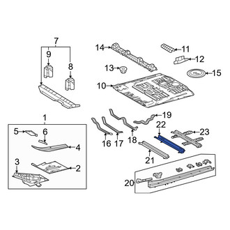 Toyota OE - Center Floor Pan Crossmember