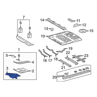 Toyota OE - Lower Floor Pan Bracket