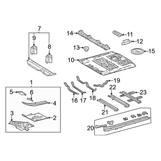Toyota OE - Pillars, Rocker & Floor - Floor & Rails