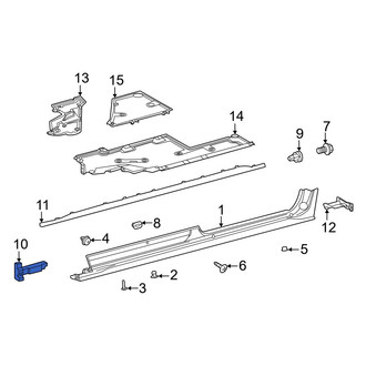 Toyota OE - Front Right Rocker Panel Molding Insulator