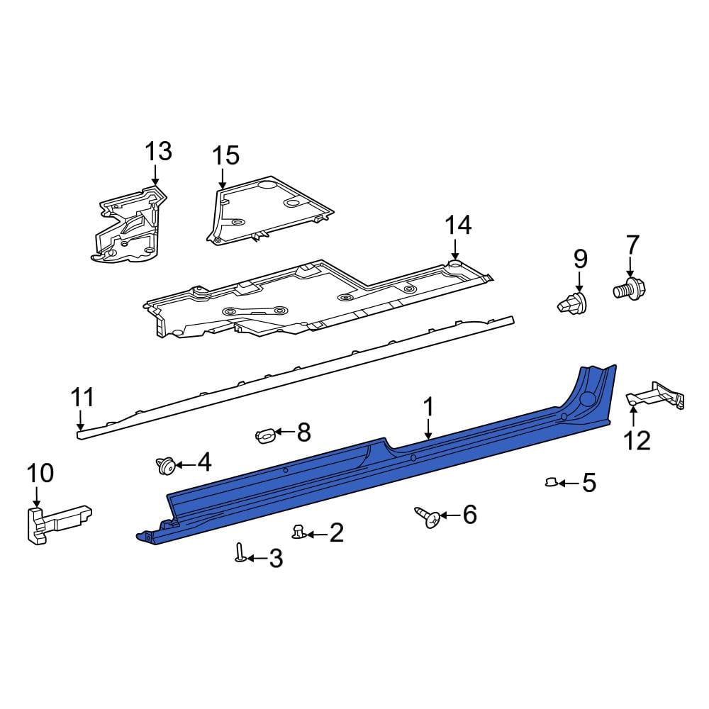 うち様　オーダーページ Toyota OE 7585108903 - Right Rocker Panel Guard