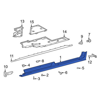 Toyota OE - Left Rocker Panel Guard