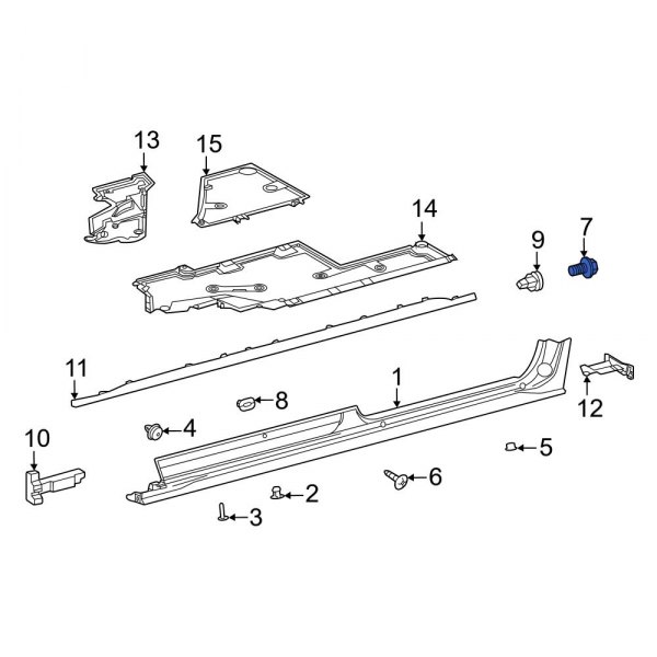 Rocker Panel Molding Bolt