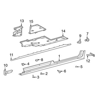 Toyota OE - Pillars, Rocker & Floor - Exterior Trim
