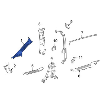 Toyota OE - Left Body A-Pillar Trim Panel