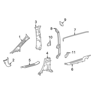 Toyota OE - Pillars, Rocker & Floor - Interior Trim