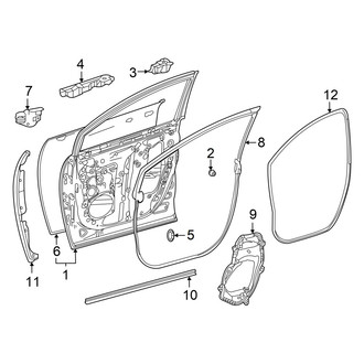 Toyota OE - Front Door - Door & Components