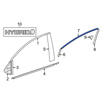 Toyota OE - Front Center Left Black Out Tape