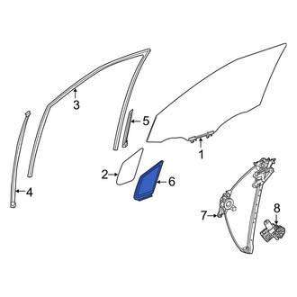 Toyota OE - Front Left Vent Window Weatherstrip