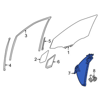 Toyota OE - Front Right Window Regulator