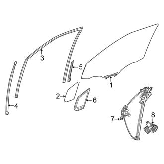Toyota OE - Front Door - Glass & Hardware