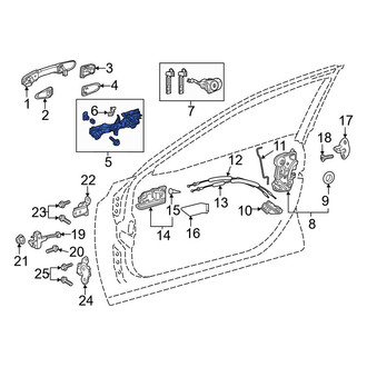 Toyota OE - Front Right Exterior Door Handle Base