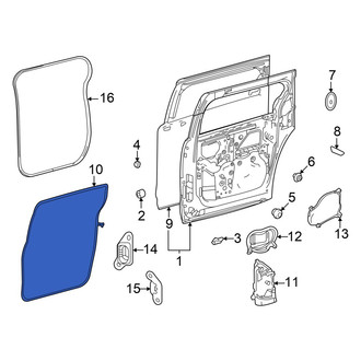 Toyota OE - Left Outer Sliding Door Weatherstrip