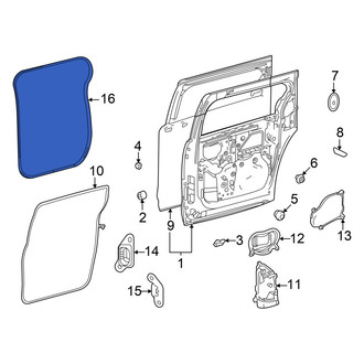 Toyota OE - Left Inner Sliding Door Weatherstrip