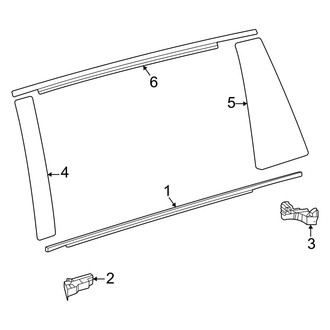 Toyota OE - Side Loading Door - Exterior Trim