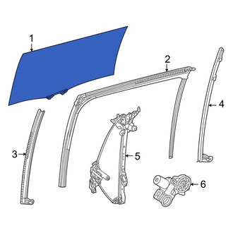 Toyota OE - Left Sliding Door Glass