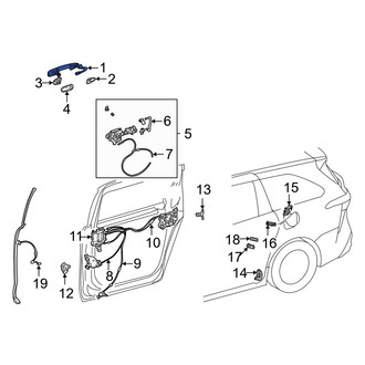 Toyota OE - Outer Sliding Door Handle