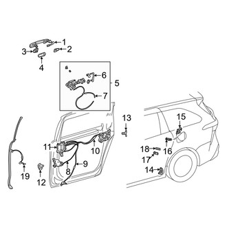 Toyota OE - Side Loading Door - Lock & Hardware