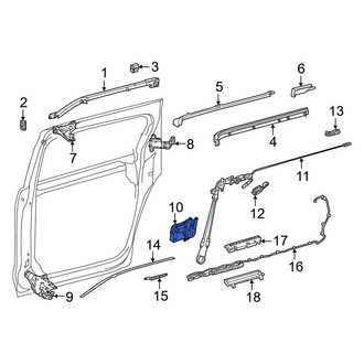 Toyota OE - Left Power Sliding Door Motor