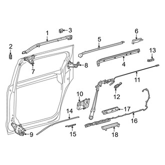 Toyota OE - Side Loading Door - Sliding Door Hardware