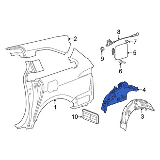 Toyota OE - Left Quarter Panel Splash Shield Insulator