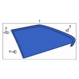 Toyota OE - Rear Left Quarter Glass