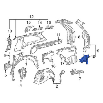Toyota OE - Rear Left Upper Quarter Panel Extension