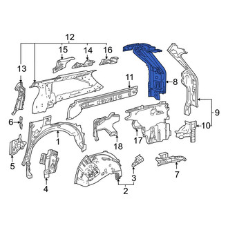 Toyota OE - Left Body D-Pillar