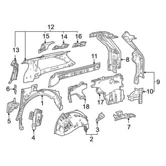 Toyota OE - Side Panel - Inner Structure