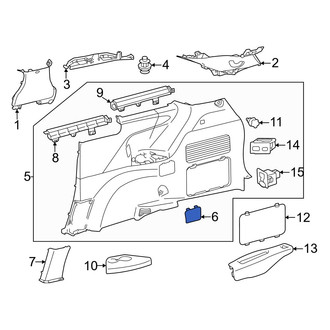 Toyota OE - Rear Right Forward Quarter Panel Trim Cap