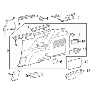 Toyota OE - Side Panel - Interior Trim (Right Side)